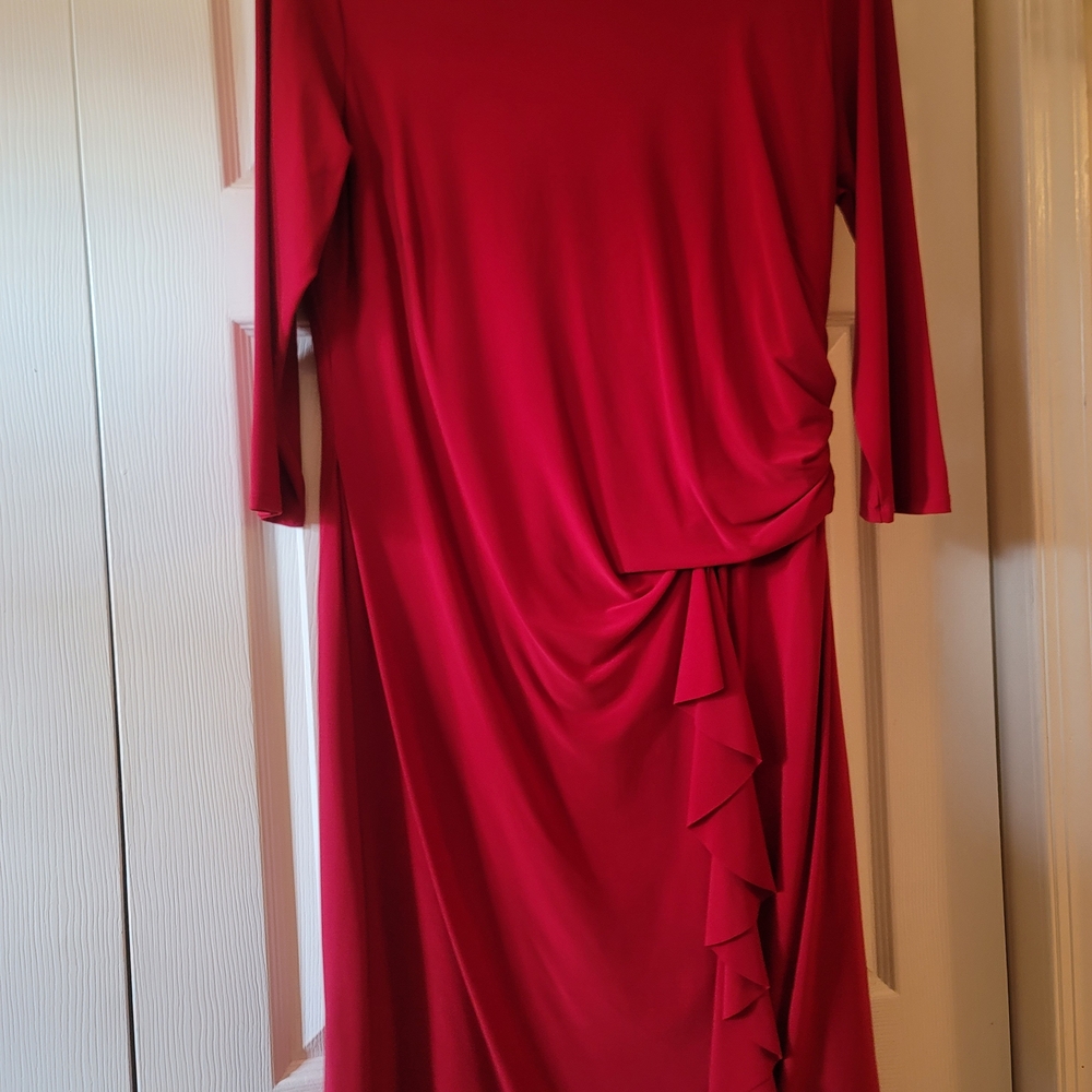 Ralph Lauren Red Long Sleeve Dress